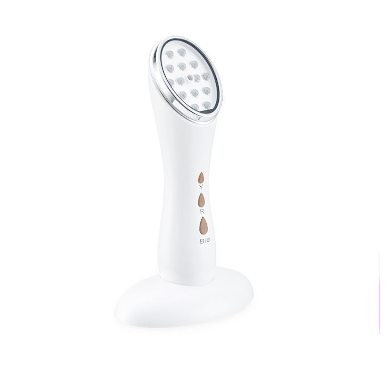 Three-color LED anti-inflammatory and acne photothermal beauty instrument
