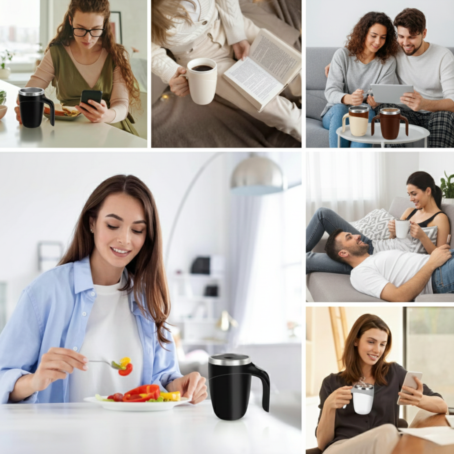 Magnetic Stirring Coffee Cup