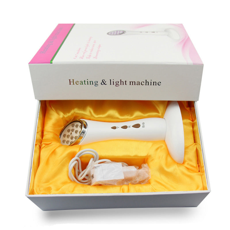 Three-color LED anti-inflammatory and acne photothermal beauty instrument