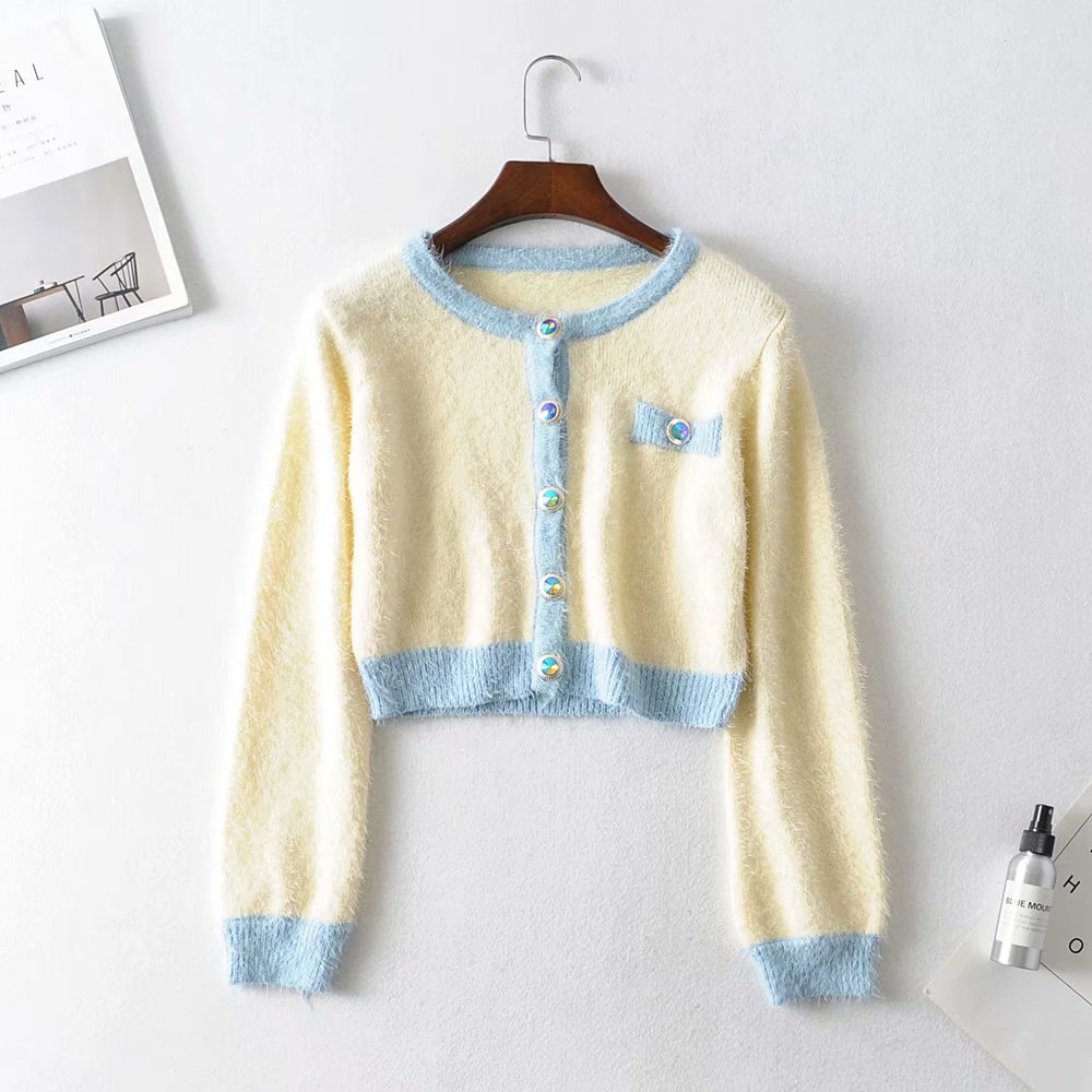 Diamond Button Knit Cardigan