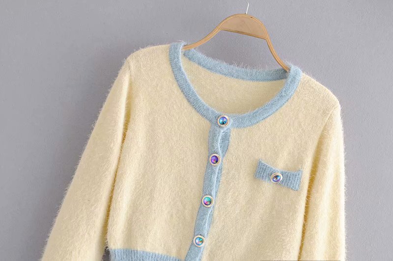 Diamond Button Knit Cardigan