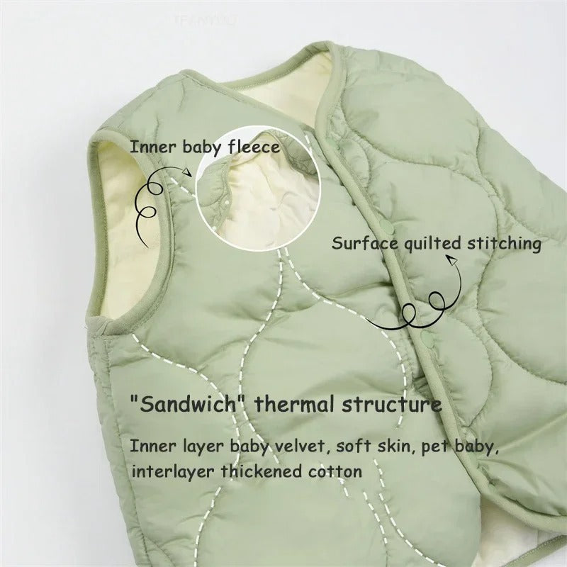 Baby Vest Thick Thermal Vest Outer Wear Vest