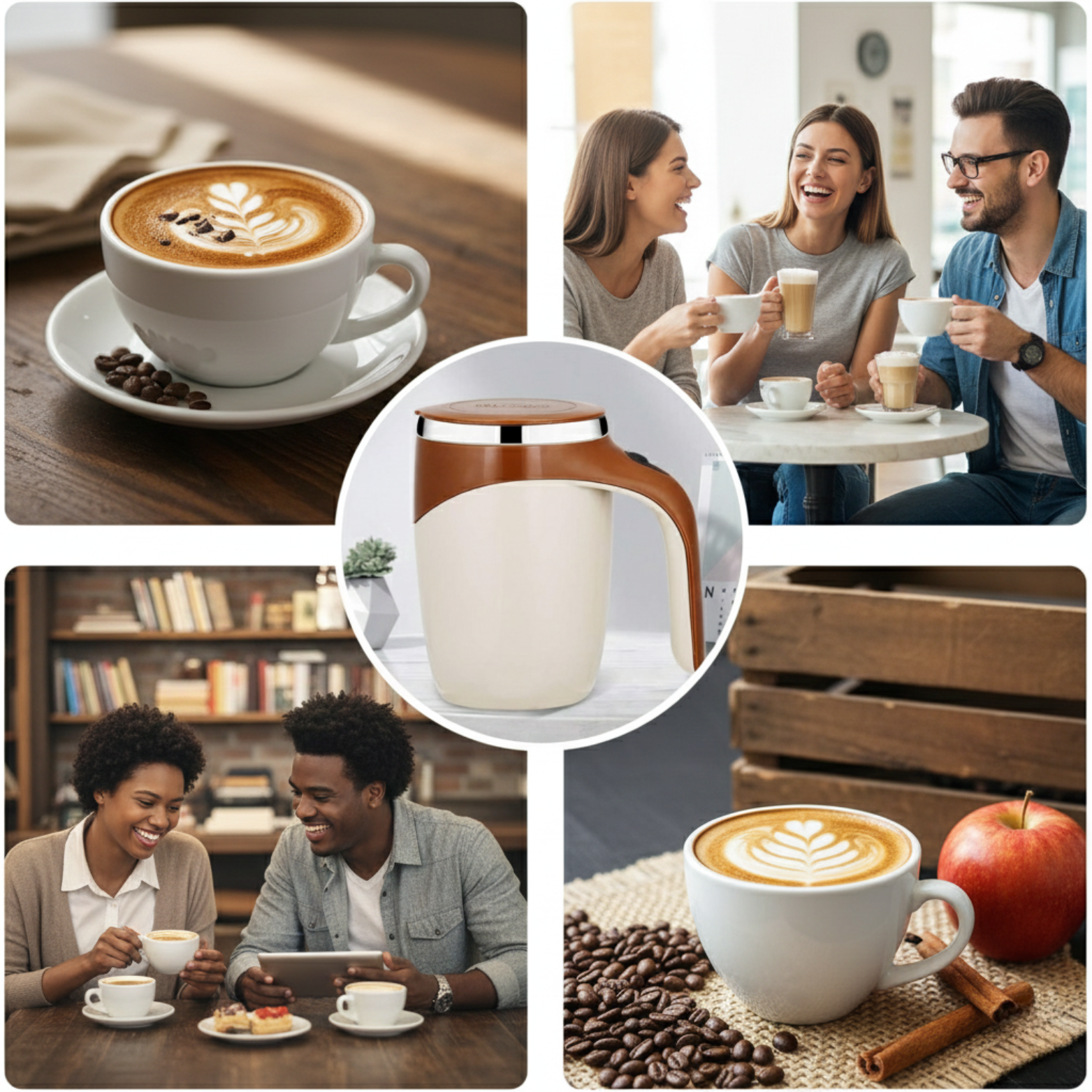 Magnetic Stirring Coffee Cup