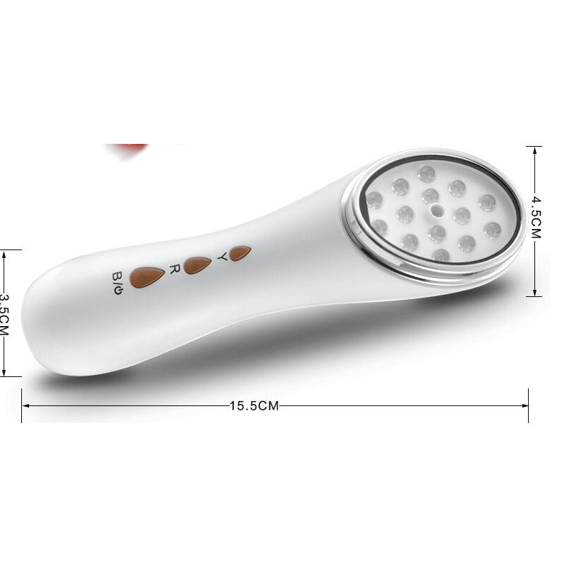 Three-color LED anti-inflammatory and acne photothermal beauty instrument