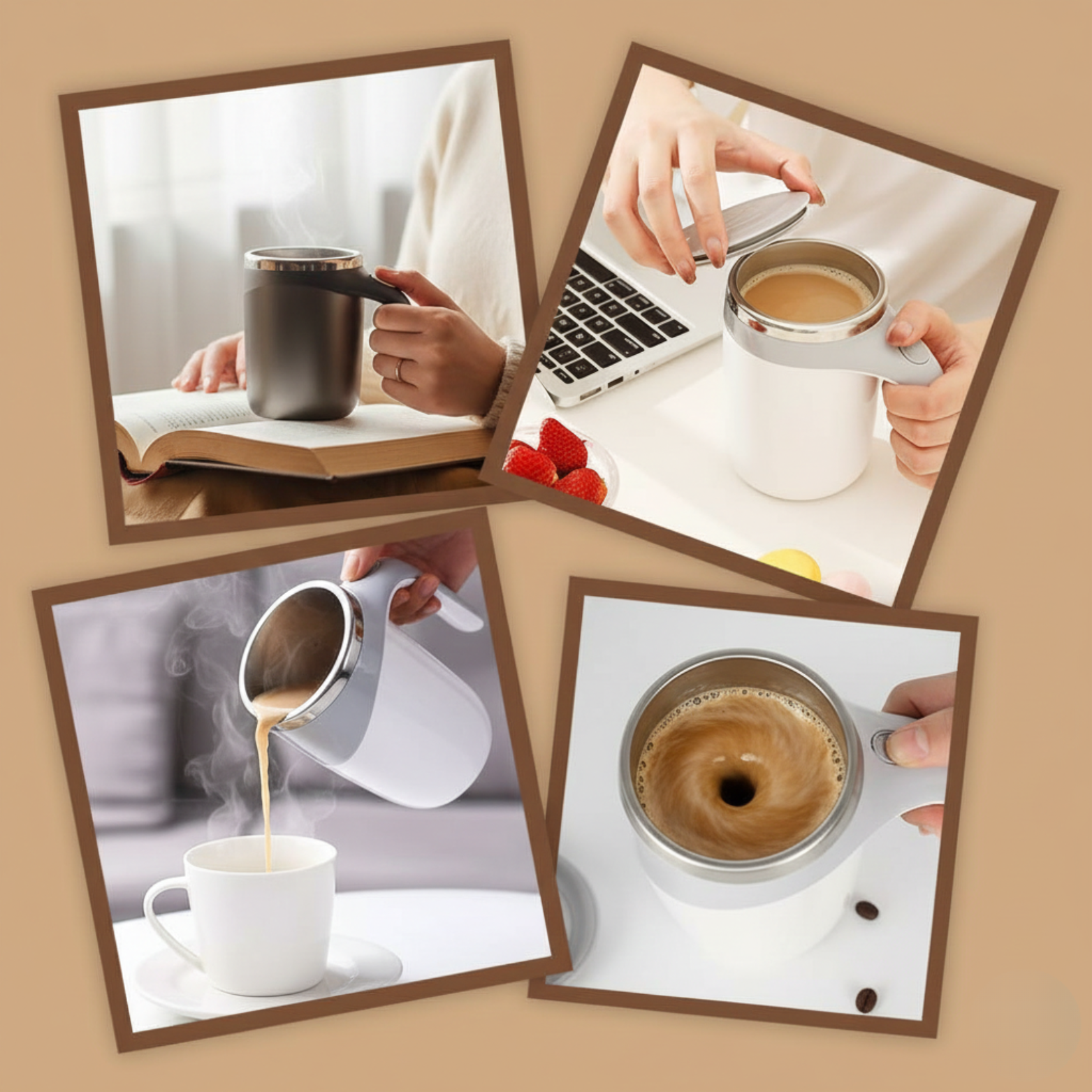 Magnetic Stirring Coffee Cup