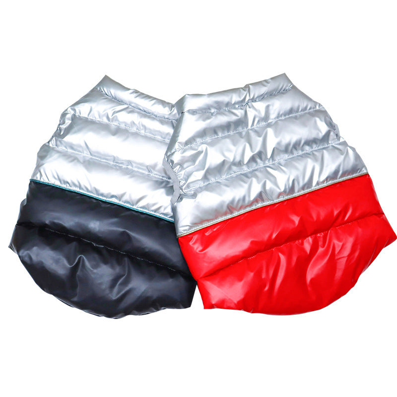 Law Fighting Down Jacket, White Duck Down Stuffed Clothes, Pet Clothes