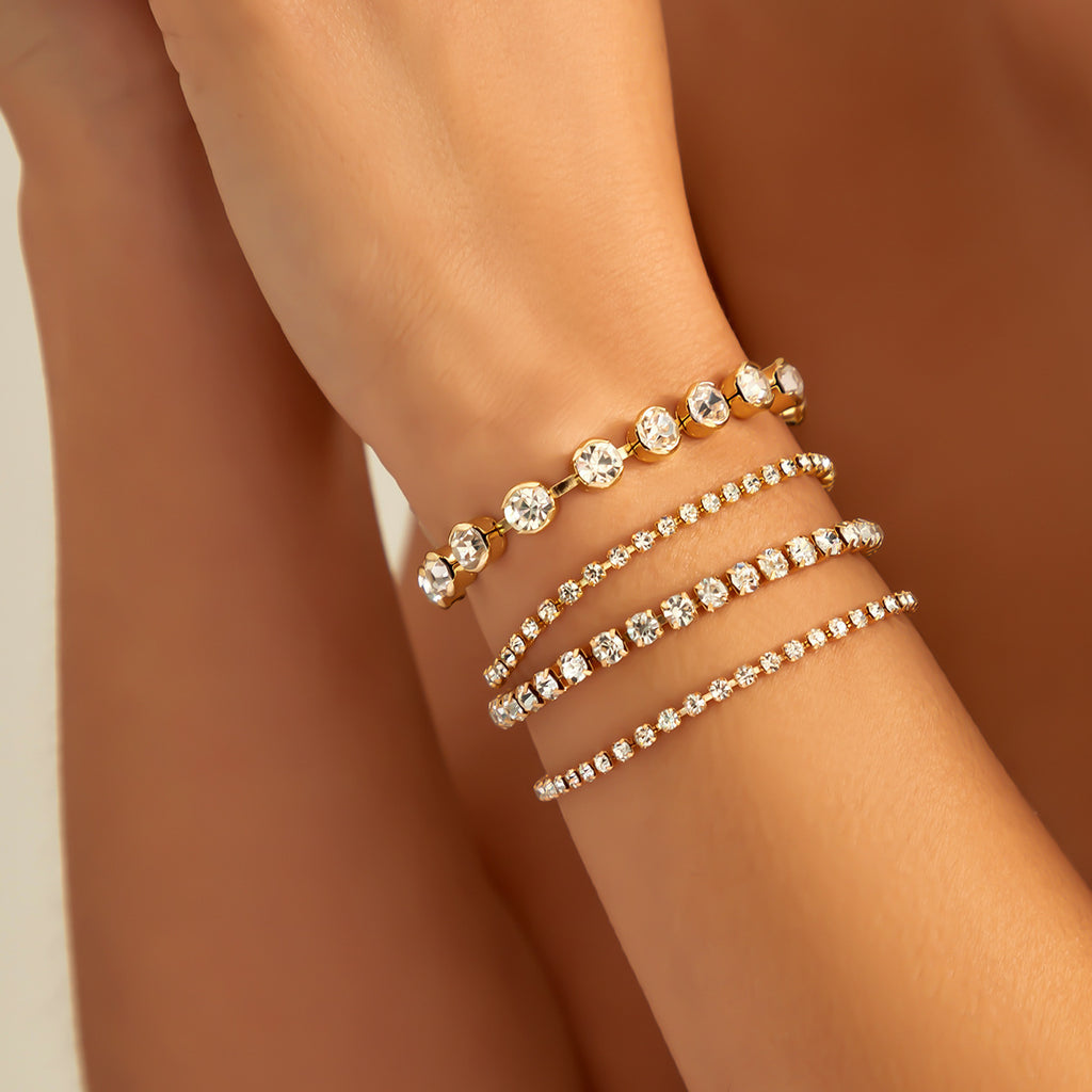 Sweet Cool Multi-portrait Pearl Bracelet Set